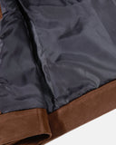 Buckle Hem Suede Bomber Jacket | Inflation Streetwear