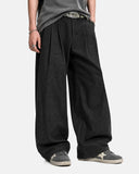 Eyelet Waistband Pleated Barrel Tailored Pants | Inflation Streetwear