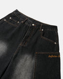Spray-Dyed Cargo Barrel Jeans | Inflation Streetwear