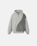 Washed Waffle Boxy Quarter Zip Hoodie | Inflation Streetwear