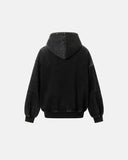 Dirty Washed Studded Boxy Zip Up Hoodie | Inflation Streetwear