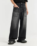 Black Washed Baggy Jeans | Inflation Streetwear INFLATION