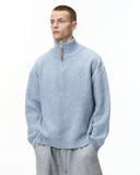 Quarter Zip Up Mock Neck Sweaters | Inflation Streetwear INFLATION
