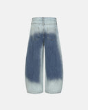 Gradient Washed Stitching Barrel Jeans | Inflation Streetwear INFLATION