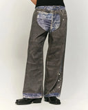 Colorblock Digital Printing Cotton Jeans | Inflation Streetwear INFLATION