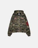 69 Applique Embroidery Camo Zip Up Hoodie | Inflation Streetwear INFLATION