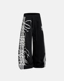 Script Stripe Baggy Sweatpants| Inflation Streetwear INFLATION