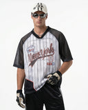 Pinstripe Colorblock Mesh Jersey | Inflation Streetwear INFLATION