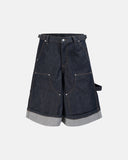 Raw Denim Carpenter Long Jorts | Inflation Streetwear INFLATION