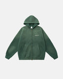 Green Monkey Wash Zip Up Hoodies | Inflation Streetwear INFLATION