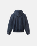 Washed Clasp Fireman Hooded Denim Jacket | Inflation Streetwear INFLATION