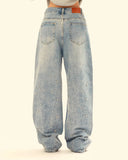 Studded Rhinestone Baggy Jeans | Inflation Streetwear INFLATION