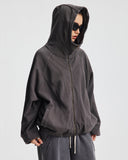 Distressed Stiching Aicd Wash Zip Up Hoodies | Inflation Streetwear INFLATION
