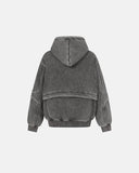 Washed Reflective Piping Boxy Hoodie | Inflation Streetwear