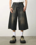 Washed Baggy Denim Jorts | Inflation Streetwear INFLATION