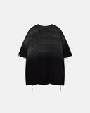 faded black streetwear t shirt