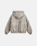 Leopard Faux Fur Lined Bomber Jacket | Inflation Streetwear INFLATION