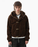 Faux Fur Lined Clasp Bomber Jacket | Inflation Streetwear INFLATION