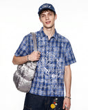 Devil Embroidered Plaid Shirt | Inflation Streetwear INFLATION