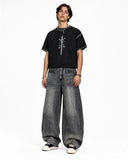 Washed Barrel Wide Leg Jeans | Inflation Streetwear INFLATION
