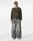 Distressed Eyelet Barrel Jeans | Inflation Streetwear INFLATION