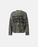 Camo Slogan Graphic Waffle T-Shirt | Inflation Streetwear