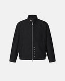 Black Contrast Stitch Denim Jacket | Inflation Streetwear