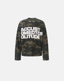 Camo Graphic Waffle Long Sleeve T-Shirt | Inflation Streetwear