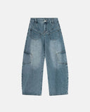 Multi Pockets Baggy Barrel Jeans | Inflation Streetwear INFLATION