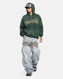 Light Wash Wide Leg Graphic Jeans | Inflation Streetwear