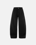 Acid Washed Black Barrel Jeans | Inflation Streetwear INFLATION