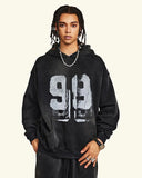 Graffiti Print Washed Fleece hoodie | Inflation Streetwear INFLATION