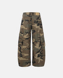 Camo Cargo Barrel Pants | Inflation Streetwear INFLATION