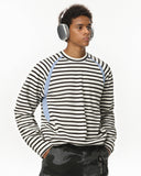 Patchwork Striped Long Sleeve Tees | Inflation Streetwear INFLATION