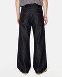 Asymmetric Buckle Raw Baggy Jeans | Inflation Streetwear INFLATION