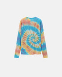 Spiral Tie-Dye Wool Blend Long Sleeve T-Shirt | Inflation Streetwear