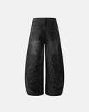 Acid Wash Rhinestone Baggy Jeans | Inflation Streetwear INFLATION