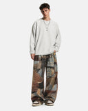 Vintage Digital Print Straight-Leg Jeans | Inflation Streetwear