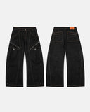 Black Super Barrel Jeans  | Inflation Streetwear INFLATION