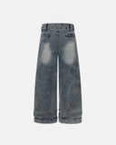 Retro Washed Wide Leg Baggy Jeans | Inflation Streetwear INFLATION