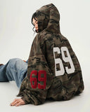 69 Applique Embroidery Camo Zip Up Hoodie | Inflation Streetwear INFLATION