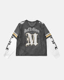 Mesh Skeleton Print Long Sleeve Tee | Inflation Streetwear INFLATION