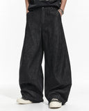 minimal streetwear raw jeans