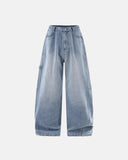 Distressed Wide Leg Cargo Jeans | Inflation Streetwear INFLATION