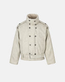 Suede Faux Fur Padded Jacket | Inflation Streetwear