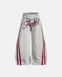 Printed Lace-Up Graphic Barrel Sweatpants | Inflation Streetwear