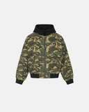 Camo Hooded Bomber Jacket | Inflation Streetwear