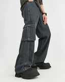 Multi Pockets Cargo Baggy Jeans | Inflation Streetwear INFLATION