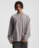 Distressed Aicd Wash Oversized  Long Sleeve Tees | Inflation Streetwear INFLATION