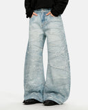 Rhinestone Lightning Baggy Barrel Jeans | Inflation Streetwear INFLATION
